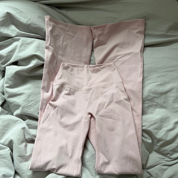 H&M Pants - Light Pink No Front Seam Flare Buttery Leggings